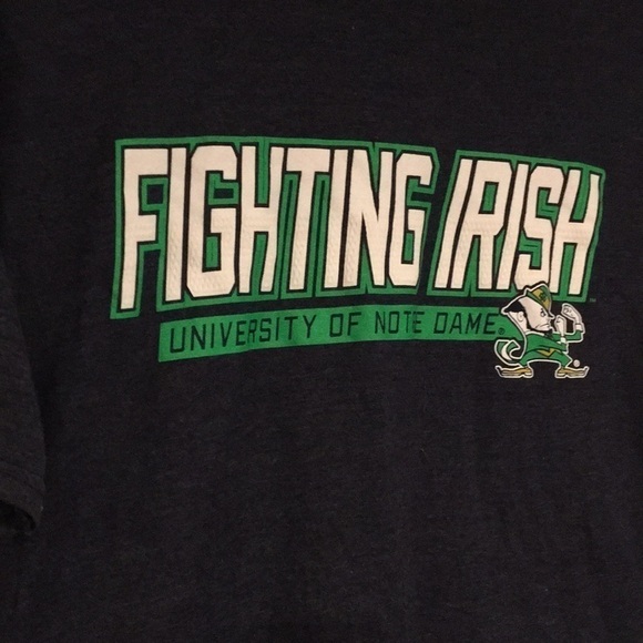 Fighting Irish University of Notre Dame Ladies soft cotton logo tee shirt Sz L - Picture 2 of 6